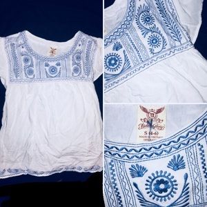 faded glory cap sleeve summer top